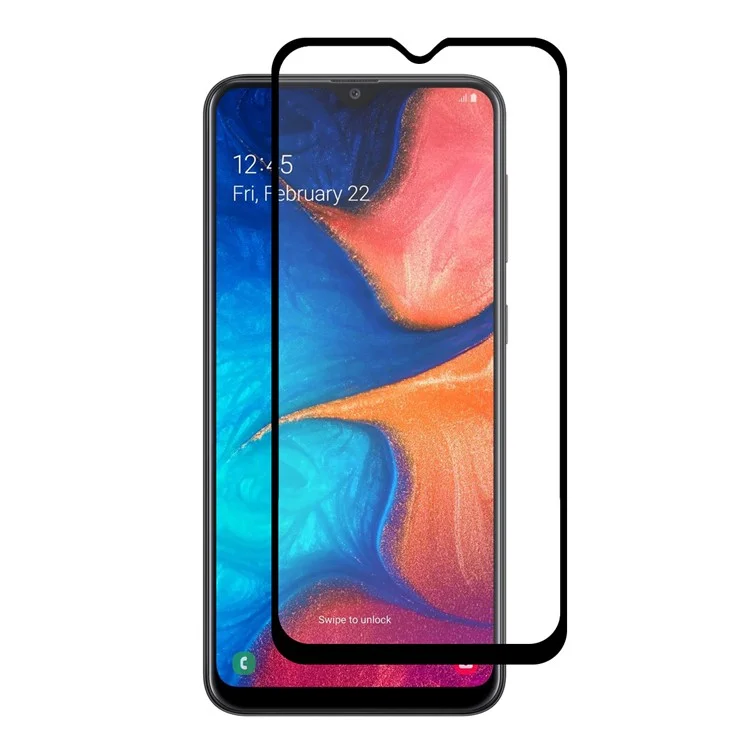 Hat Prince Para Samsung Galaxy A30 / A20 Glue Completo 0.26 mm 9h 2.5d Pantalla de Vidrio Templado Protector de Cobertura Completa