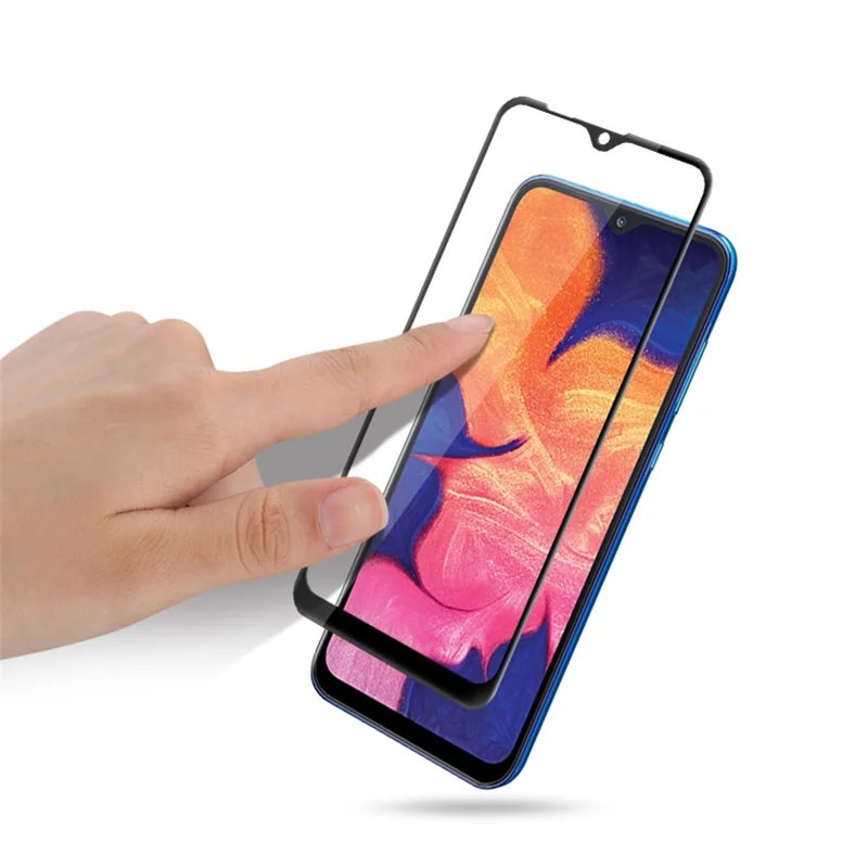 AMORUS 3D Curved Arc Edge Full Glue Tempered Glass Screen Protective Film for Samsung Galaxy A10