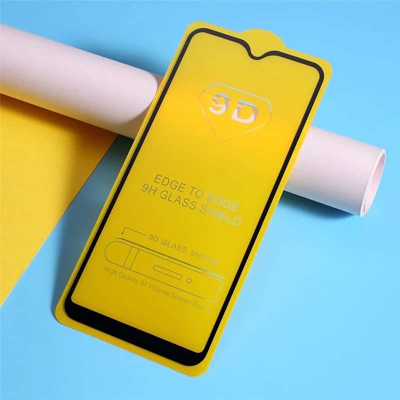 Anti-explosion Full Screen Covering Silk Printing Tempered Glass Protector for Samsung Galaxy A20e