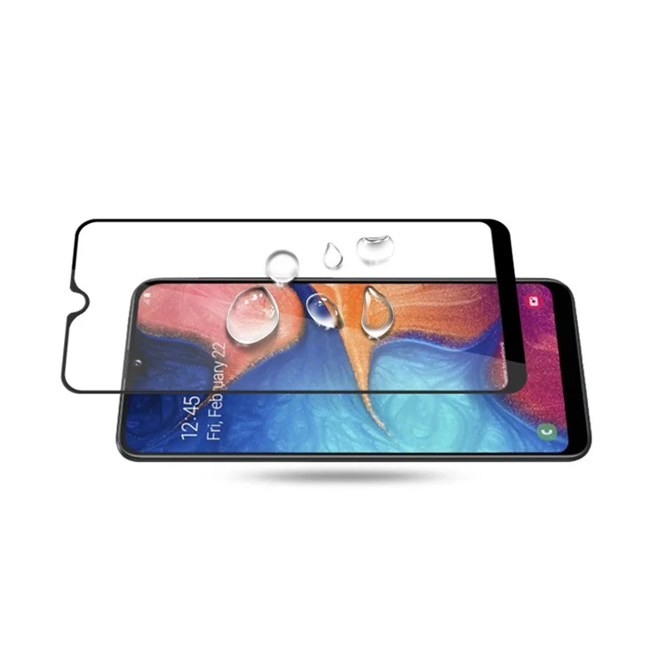 Mocolo Double Défense Protecteur D'écran en Verre Trempé Pour Samsung Galaxy A20e, Impression en Soie Couverture Complète Glue Complète 9h Film HD HD