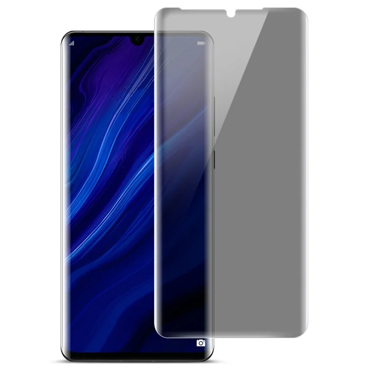 IMAK Soft Anti-peep Hydrogel Film II Full Cover Front Screen Protector Film [Soporte para reconocimiento de huellas dactilares por ultrasonido] para Huawei P30 Pro