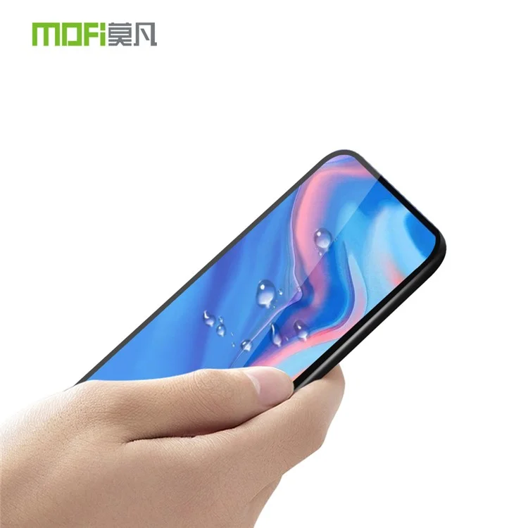 MOFI 2.5d 9h Copertura Completa Glass Protector Teler Schermo Guard Per Huawei P Smart Z - Nero