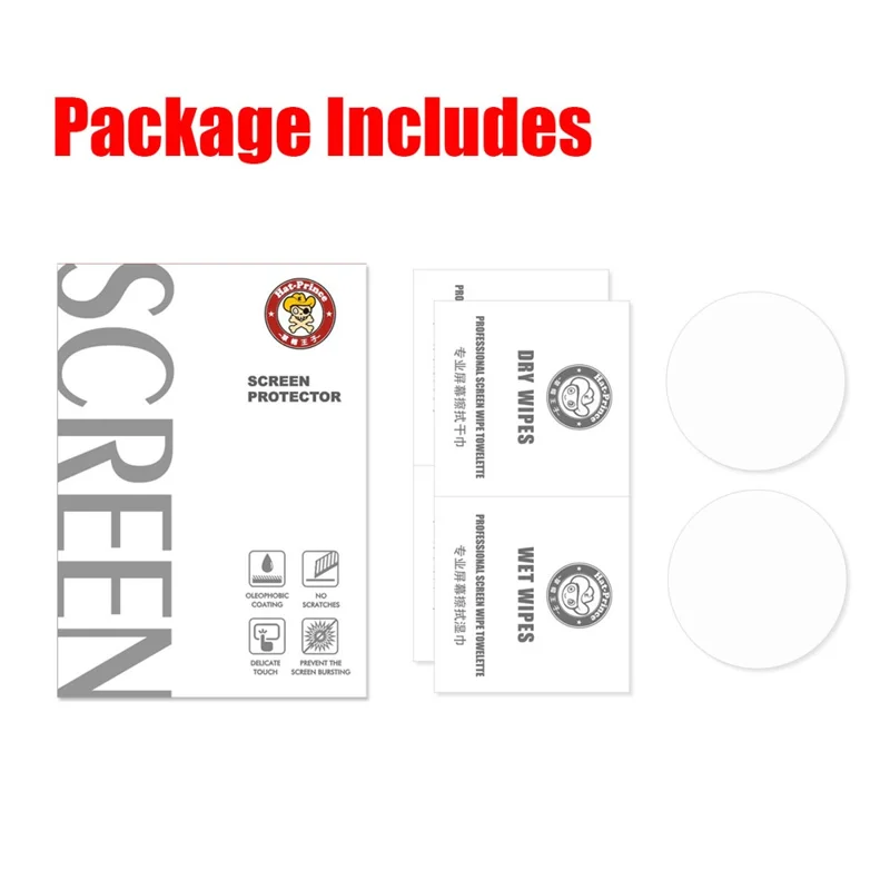 HAT PRINCE 2 pièces / pack 0,2 mm 9H verre trempé incurvé films protecteurs d'écran pour Garmin Forerunner 245 Music