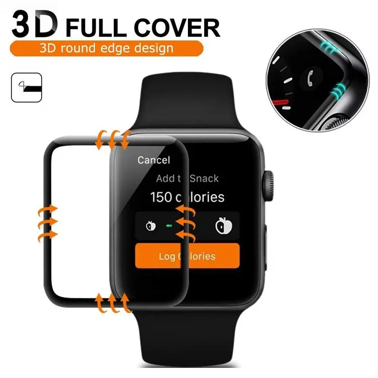 3D Full Glue Full Screen Cover Film for Apple Watch Series 4 44mm