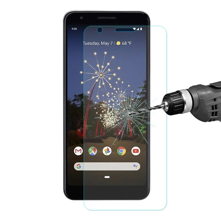 ENKAY HAT PRINCE 9H 0.26mm 2.5D Curved Edge Tempered Glass Screen Protective Film for Google Pixel 3a XL