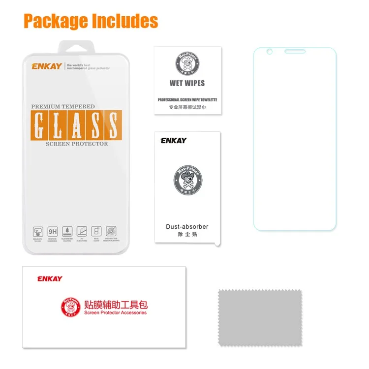 ENKAY HAT PRINCE 9H 0.26mm 2.5D Curved Edge Tempered Glass Screen Protective Film for Google Pixel 3a XL