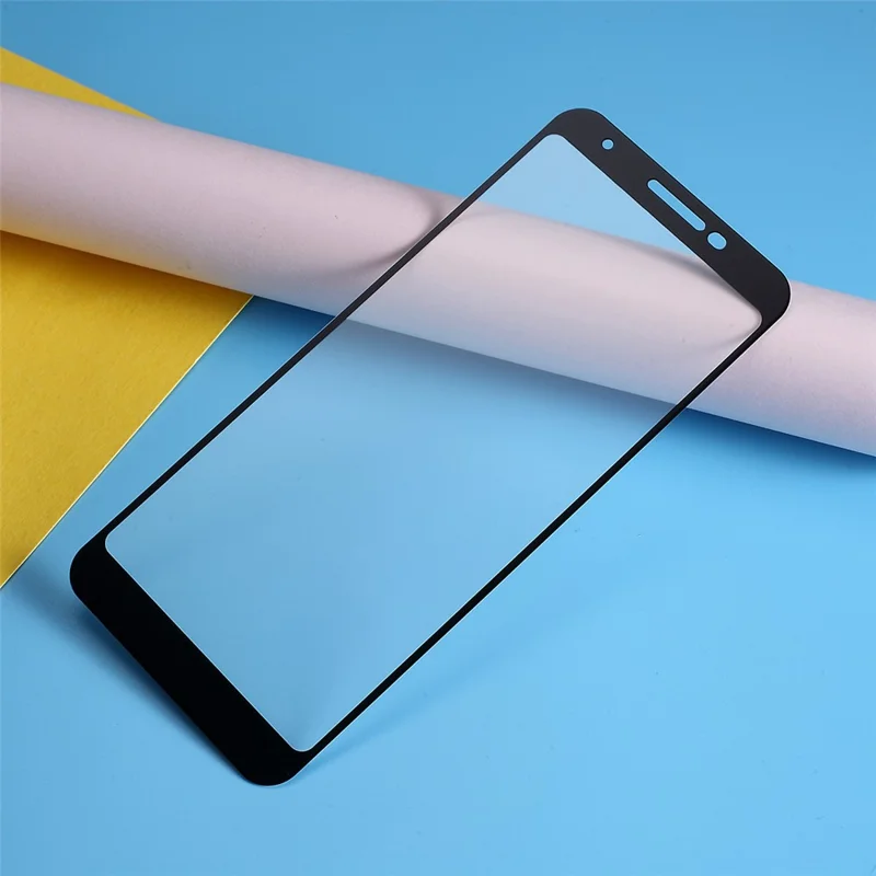 Silk Printing Full Size Tempered Glass Screen Protector (Full Glue) for Google Pixel 3a