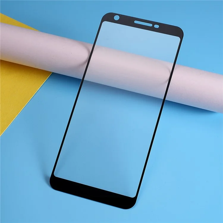 Silk Printing Tempered Glass Full Coverage Screen Film Protector (Full Glue) for Google Pixel 3a XL