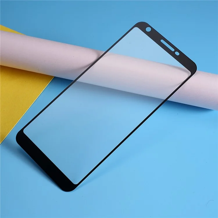 Silk Printing Tempered Glass Full Coverage Screen Film Protector (Full Glue) for Google Pixel 3a XL