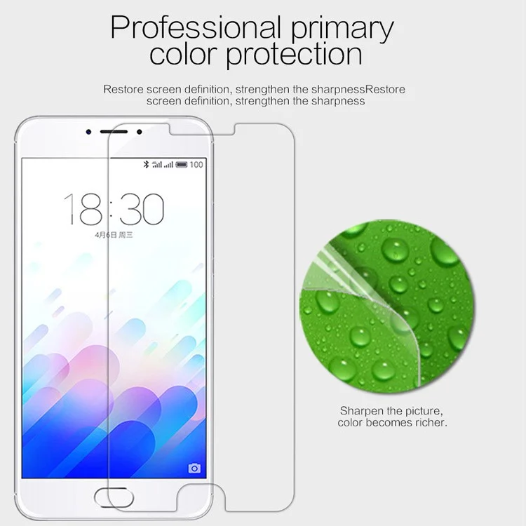 NILLKIN Crystal Clear Anti-fingerprint Screen Guard for Meizu M3 Note / Blue Charm Note3
