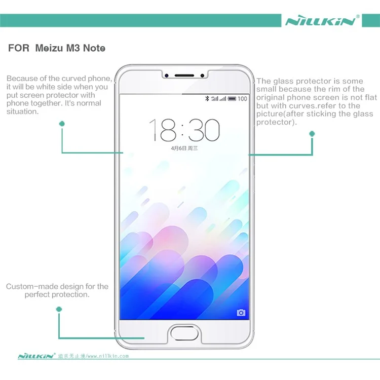 NILLKIN Crystal Clear Anti-fingerprint Screen Guard for Meizu M3 Note / Blue Charm Note3