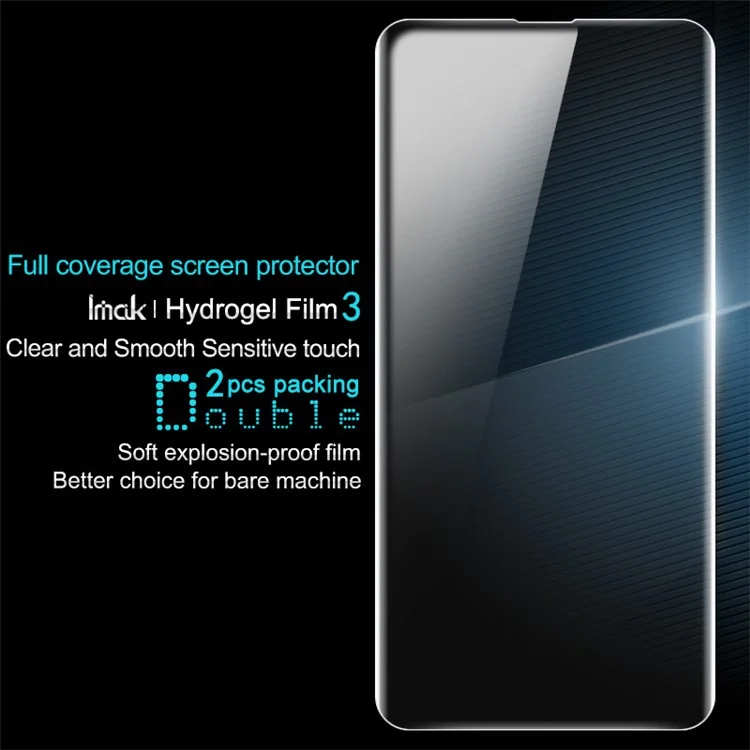 2pcs / IMAK Hydrogel Film 3 HD Clear Anti-explosion Vollbildprotektor Für OnePlus 7 Pro Einstellen / 7t Pro