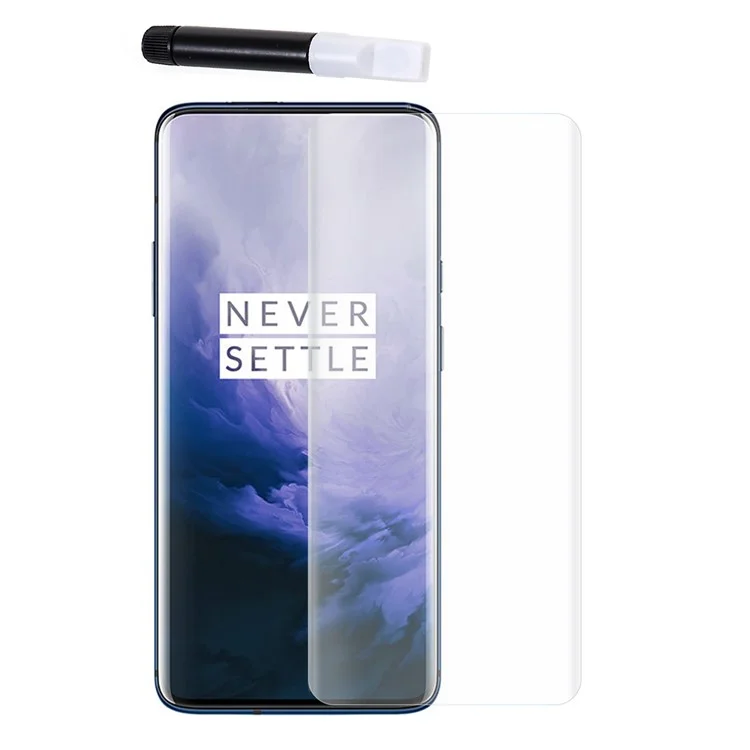 Rurihai 3d Gue Complète de la Colle en Verre Liquide en Verre Trempé Pour OnePlus 7 Pro / 7t Pro