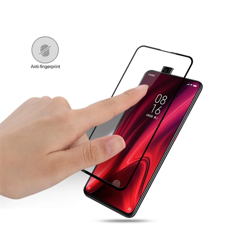 AMORUS Silk Print Full Coverage Full Glue 9H Tempered Glass Screen Film per Xiaomi Redmi K20 / K20 Pro / Mi 9T / Mi 9T Pro