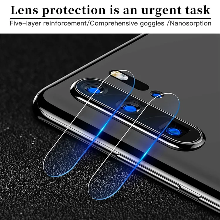 Película Protectora De Lentes De Cristal Templado De Cobertura Completa Ultra Delgada Para Huawei P30 Pro