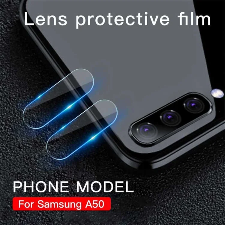 Protecteur d'objectif de caméra en verre trempé ultra-fin à couverture complète pour Samsung Galaxy A50/A50s/A30s