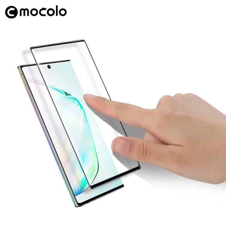 MOCOLO 3D Full Screen Curved Tempered Glass Screen Protector (Fingerprint Unlock) for Samsung Galaxy Note 10 Plus/Note 10 Plus 5G