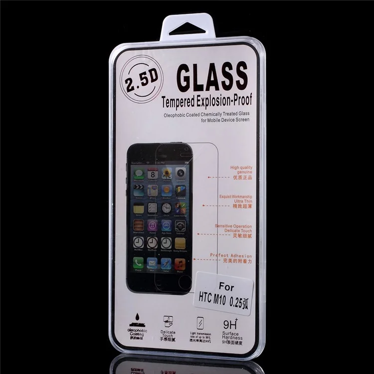 0.25mm Arc Edge Anti-explosion Tempered Glass Film for HTC 10/10 Lifestyle