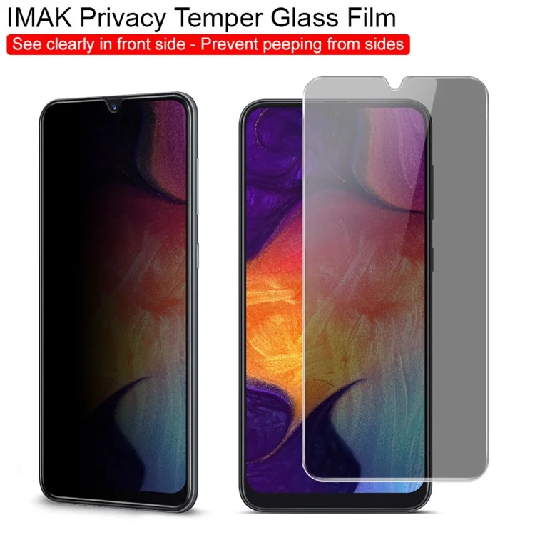 Imak Privacy Anti-peep 9H Película de Pantalla de Vidrio Templado Para Samsung Galaxy A20/a30/a50/m30/a40s