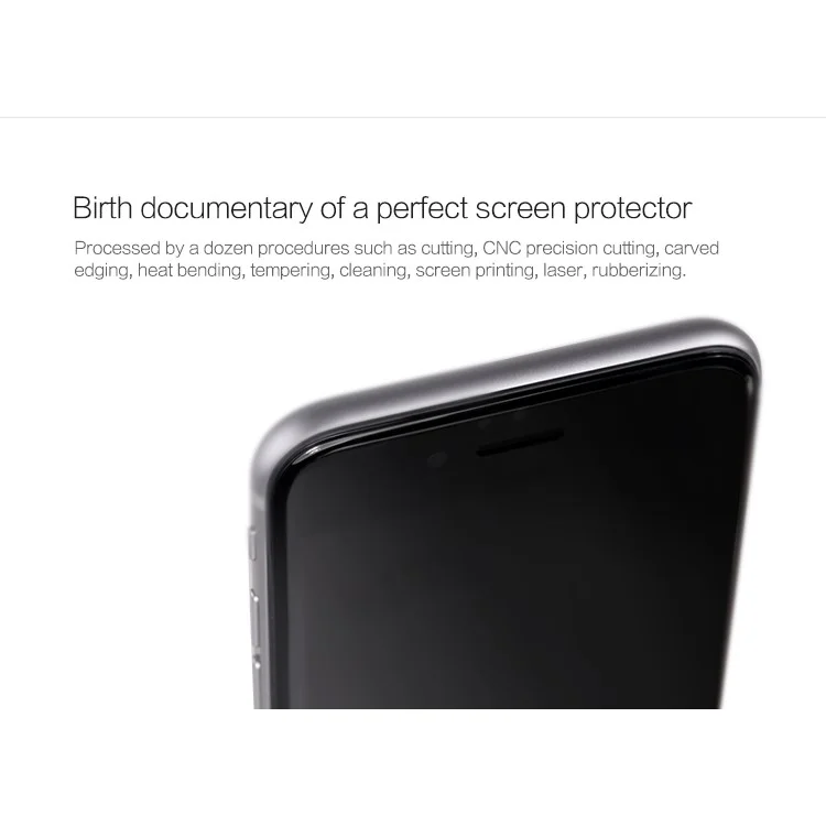 NILLKIN 3D CP+ MAX for iPhone 6s 6 Full Glue Full Coverage Curved Anti-explosion Tempered Glass film - Black