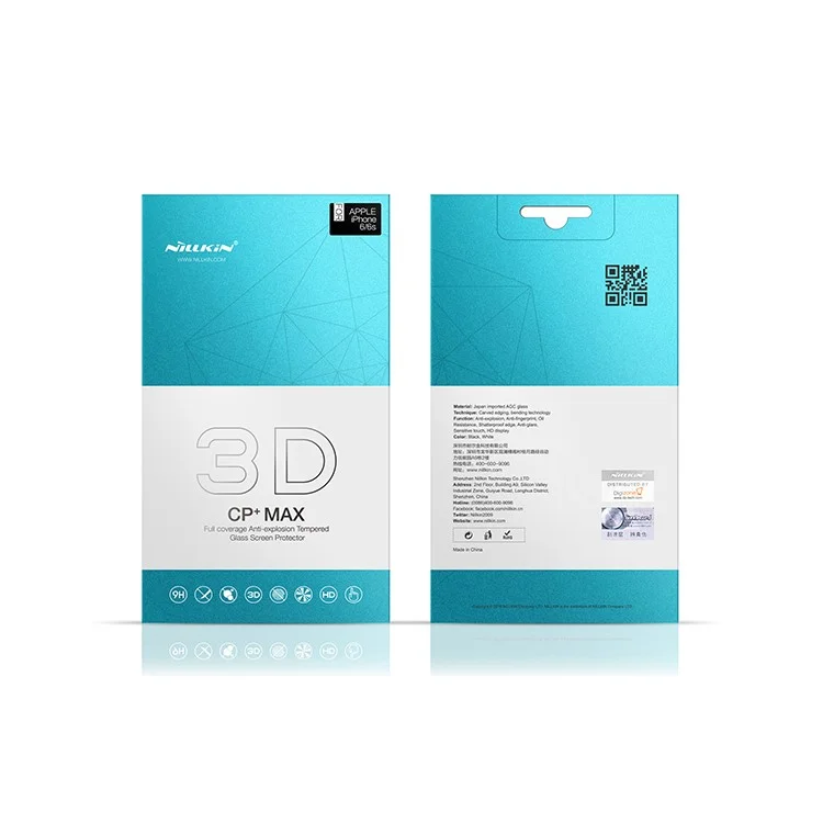NILLKIN 3D CP+ MAX for iPhone 6s 6 Full Glue Full Coverage Curved Anti-explosion Tempered Glass film - Black