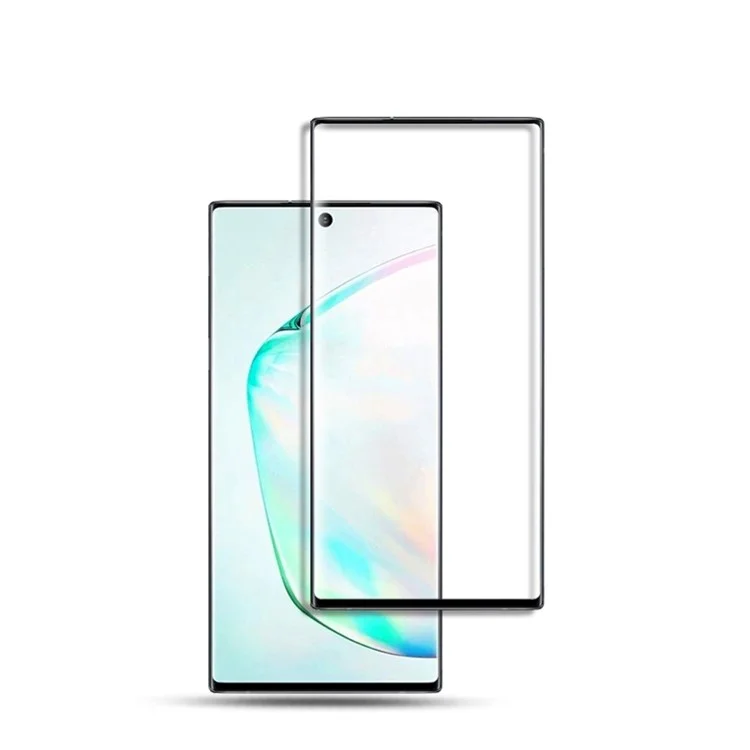 AMORUS 3D Full Coverage Curved Tempered Glass Screen Film (Desbloqueo de huellas dactilares) para Samsung Galaxy Note 10 Plus / 10 Plus 5G