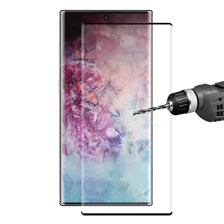 HAT PRINCE 0,26 mm 3D Vollformat Smartphone Gehärtetes Glas Displayfilm für Samsung Galaxy Note 10 / Note 10 5G - Schwarz