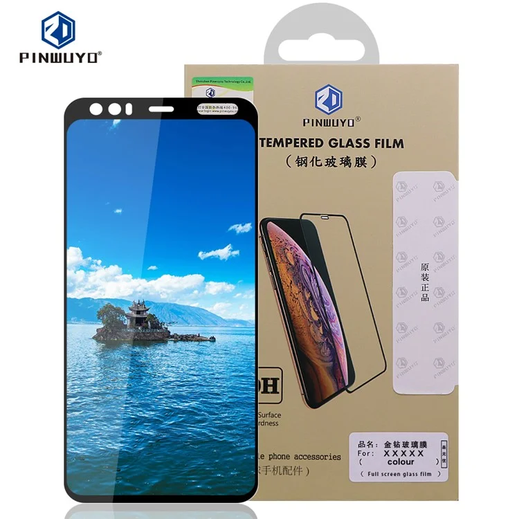 PINWUYO Full Size Tempered Glass Explosion-proof Screen Film for Google Pixel 4 XL