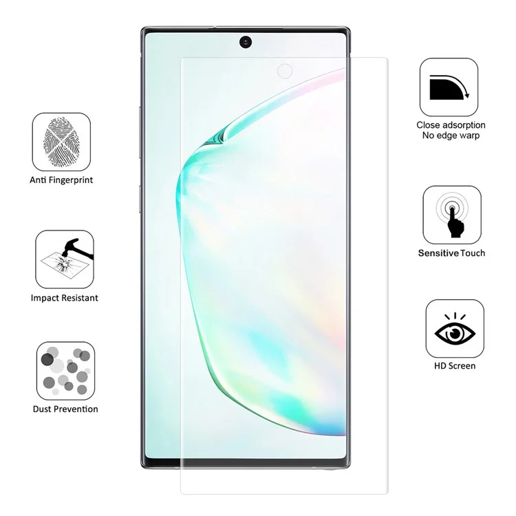 HAT PRINCE 3D Full Coverage Phone Screen Protectors Film for Samsung Galaxy Note 10 Plus/Note 10 Plus 5G