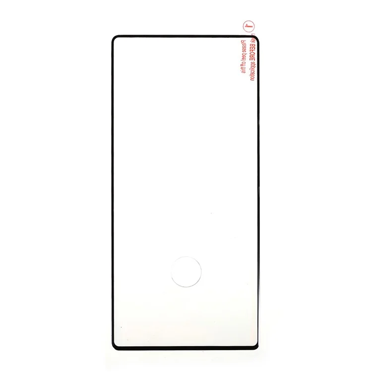 Film De Protection Pour Samsung Galaxy Remarque 10 Plus / Note 10 Plus 5g Plein Couverture Film D'écran En Verre Trempé Incurvé (trou D'empreinte Digitale)