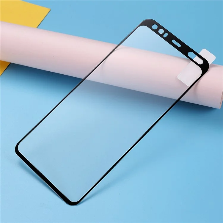 Silk Printing Tempered Glass Full Size Screen Protection Film (Full Glue) for Google Pixel 4 XL