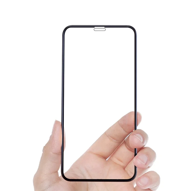 MOCOLO Silk Print HD Vidrio Templado Pegamento Completo Cobertura Completa Protector de Pantalla para iPhone 11 Pro Max 6.5 pulgadas (2019) / XS Max