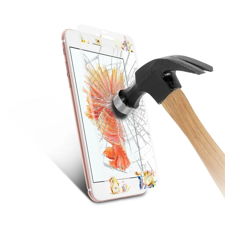0.3mm Super Thin Embossing Front + Back Tempered Glass Screen Protector for iPhone 6s 6 - Tulips