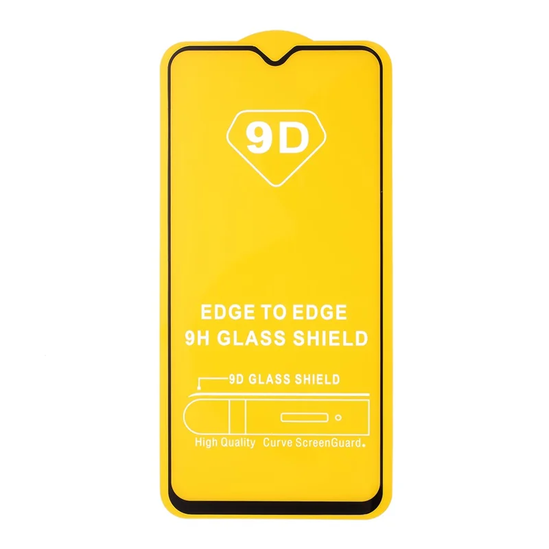 Tempered Glass Film Full Coverage Protector for Samsung Galaxy A30s - Black