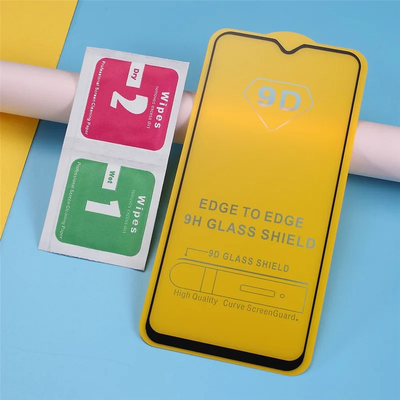 Tempered Glass Film Full Coverage Protector for Samsung Galaxy A30s - Black