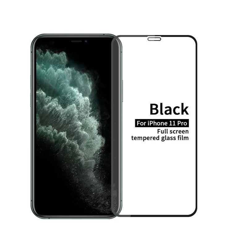 PINWUYO for Apple iPhone 11 Pro 5.8 inch/X/XS Full Anti-explosion Tempered Glass Screen Film - Black