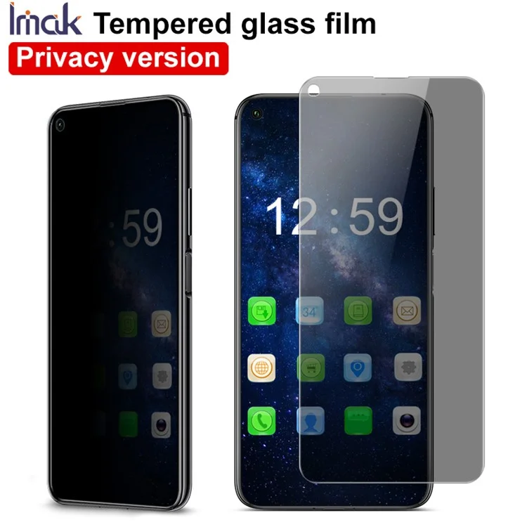 Imak Anti-peep 9h Película de Pantalla de Vidrio Templado Para Huawei Honor 20 Pro / Nova 5T / Honor 20s / Honor 20