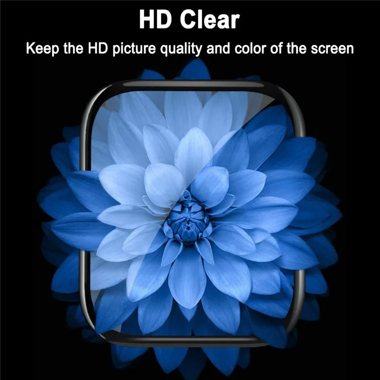 2 films de protection d'écran en verre trempé avec colle intégrale pour Apple Watch Series 5 40mm
