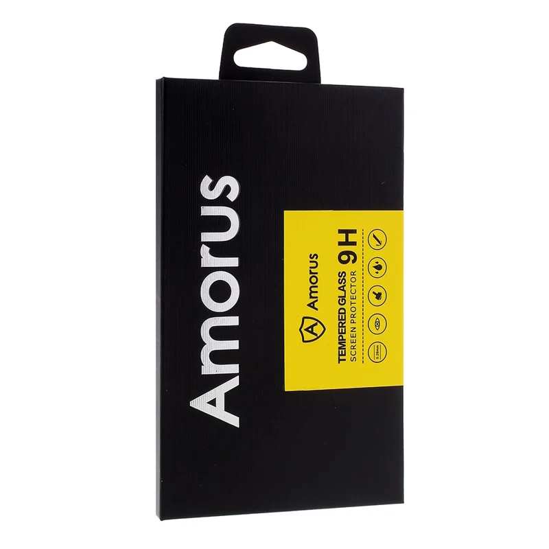 AMORUS 2Pcs 0.26mm 2.5D Arc Edge 9H Tempered Glass Screen Protector Films for iPhone 11 Pro Max 6.5 inch (2019) / XS Max 6.5 inch