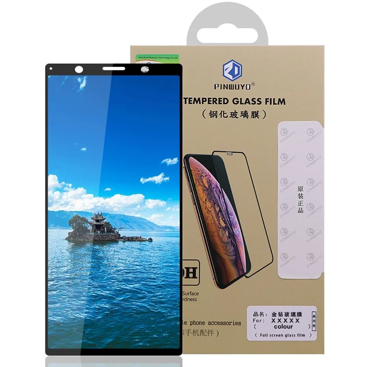 Pinwuyo Per Sony Xperia 5 Full Size 2.5D 9H Protezione Anti-antisprosione Protezione In Vetro Temperato