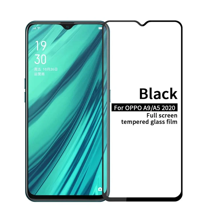 PINWUYO Anti-explosion Full Size 2.5D 9H Tempered Glass Film for OPPO A9/A5 (2020)/A11x