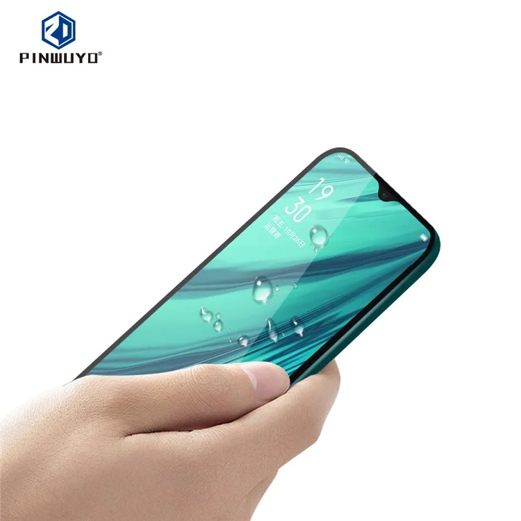 PINWUYO Anti-explosion Full Size 2.5D 9H Tempered Glass Film for OPPO A9/A5 (2020)/A11x