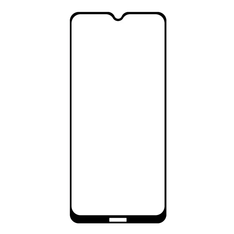 HAT PRINCE Full Glue 0.26mm 9H 2.5D Arc Edge Full Size Tempered Glass Screen Film per Nokia 7.2