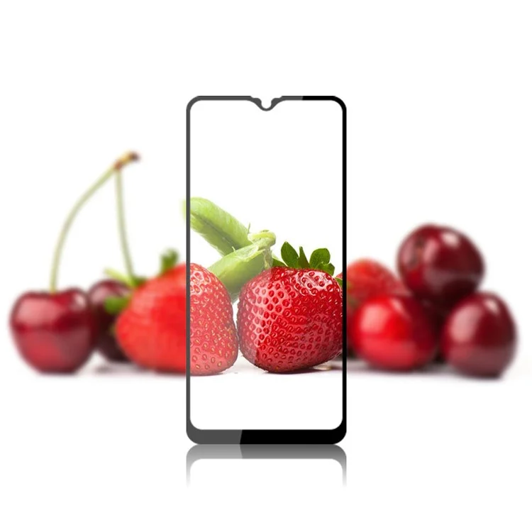 MOCOLO Silk Print HD Vidro Temperado Adesivo Completo Cobertura Total Protetor de Tela para Samsung Galaxy A20s - Preto