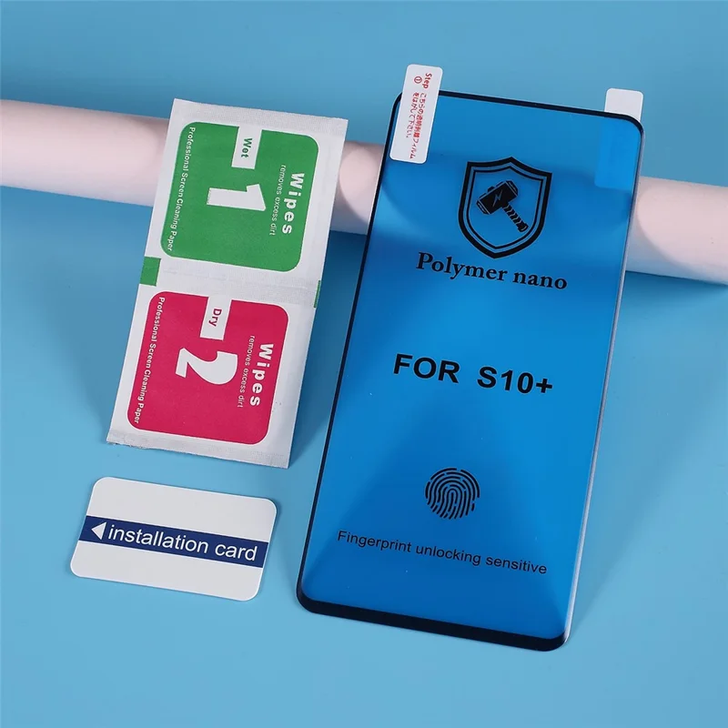 Soft TPU+PET Screen Protector Film [Fingerprint Unlock] for Samsung Galaxy S10 Plus