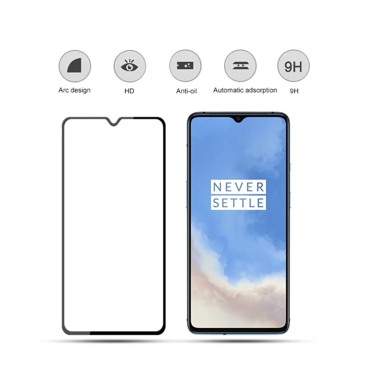 Mocolo Silk Cobertura Completa Cobertura HD Protector de Pantalla de Vidrio Templado Para OnePlus 7T