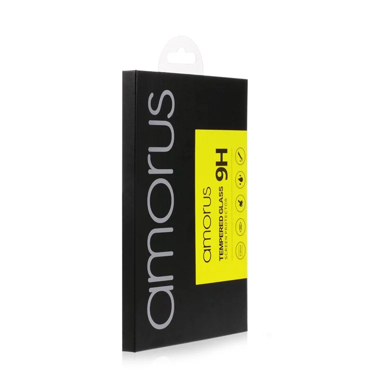 AMORUS Full Glue Full Screen Silk Printing Tempered Glass Protector for OnePlus 7T / Realme X2 Pro