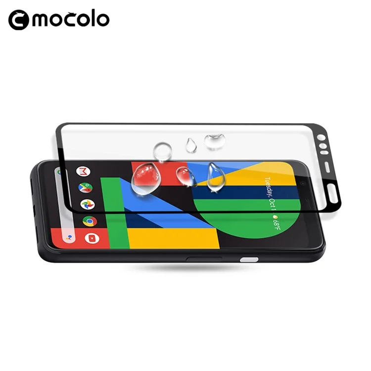 MOCOLO Silk Print Full Coverage 9H Getemperte Glasfolie Bildschirmschutz für Google Pixel 4 XL