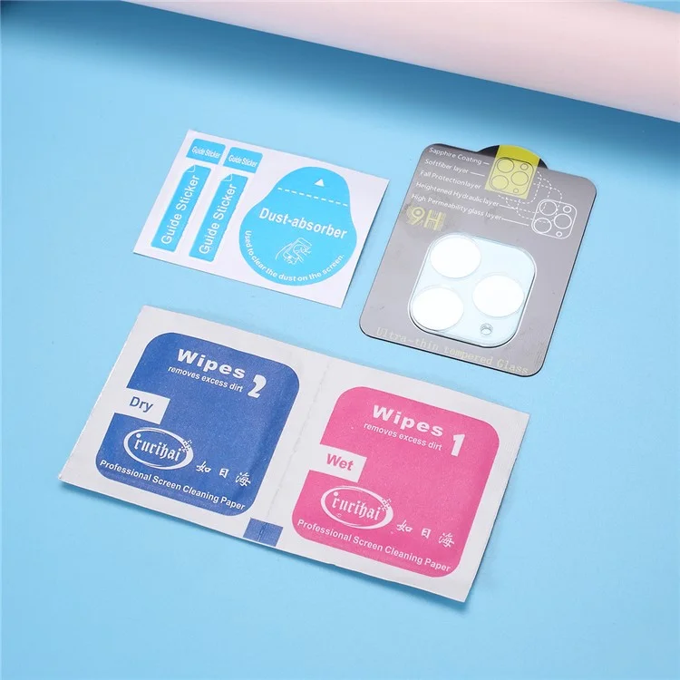 RURIHAI Full Tempered Glass Camera Lens Film per iPhone 11 Pro Max 6.5 pollici/11 Pro 5.8 pollici