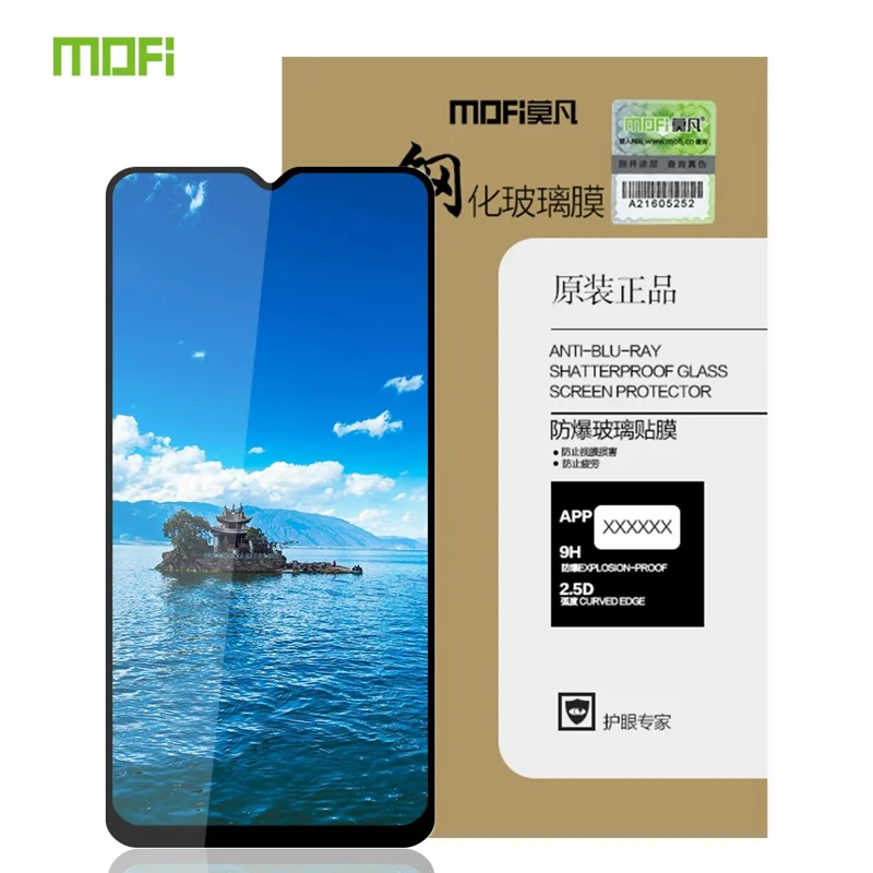 MOFI 2.5D 9H Full Covering Tempered Glass Screen Protector per Samsung Galaxy A20s
